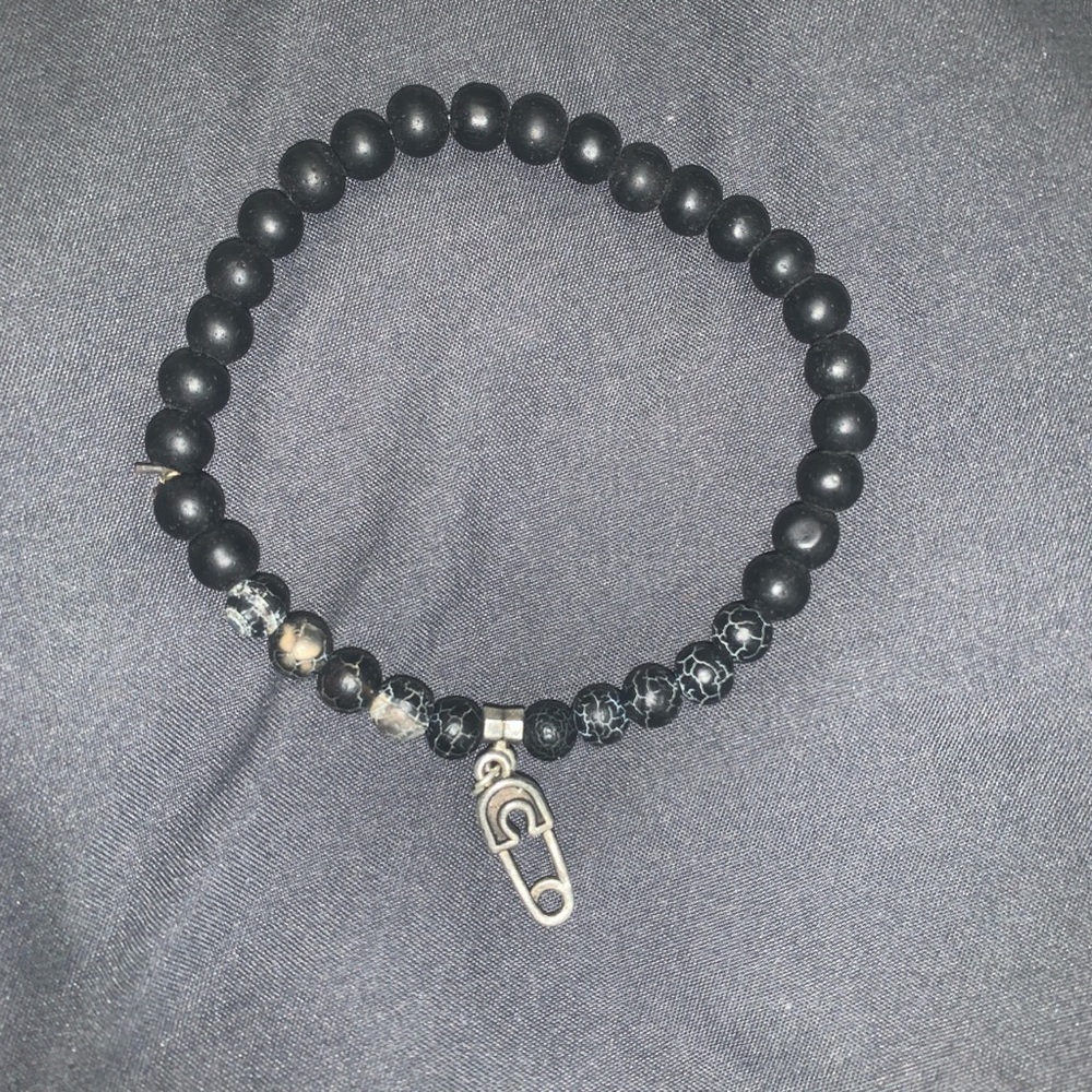 Men’s Black Beaded Bracelet